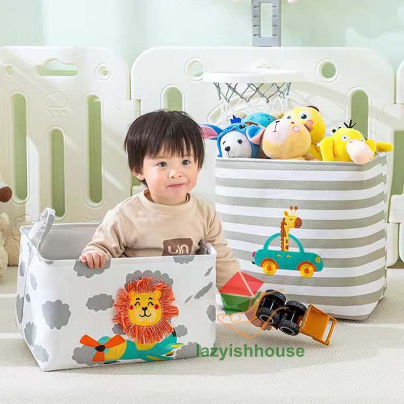 Klappbarer Aufbewahrungskorb für Leinen, Stoff, Kleiderschrank, Büro, Schlafzimmer, Schrank, Spielzeug, Wäschekorb mit Griff, Aufbewahrungsorganisator,