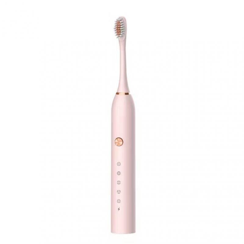 Rechargeable Electric Toothbrush Buy 1 Get 2 Toothbrush Head 5 Modes Waterproof Travel Toothbrush Automatic Smart Toothbrush: A2