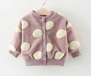 1-3 år bebis flickor pojkar höst vinter jacka ytterkläder varm kappa tjocka barn plysch vadderade jackor för barn toppar kläder: Rosa / 12m