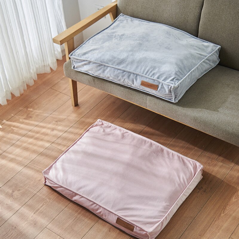 Legowisko dla psa prostokątna poduszka miękka sofa łóżko dla psa zdejmowana pokrywa dla średniej wielkości placki mata dla kota stałe zmywalne Cama Para Perro