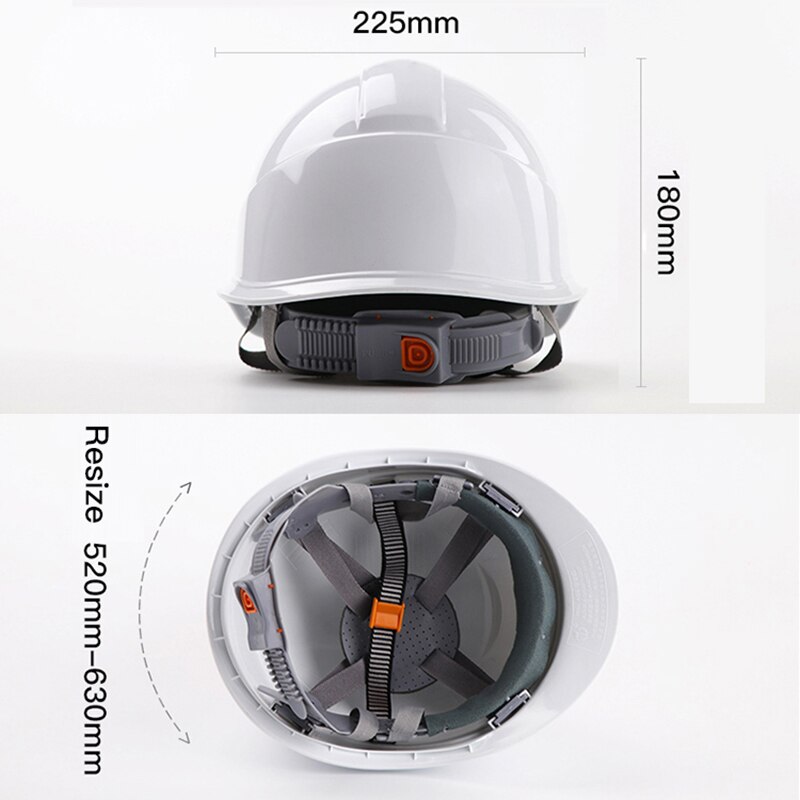 Safety Helmet Work Cap High-strength ABS Material Engineering Helmets Hard Hat Site Construction Protective Hard Hat 5 Colors