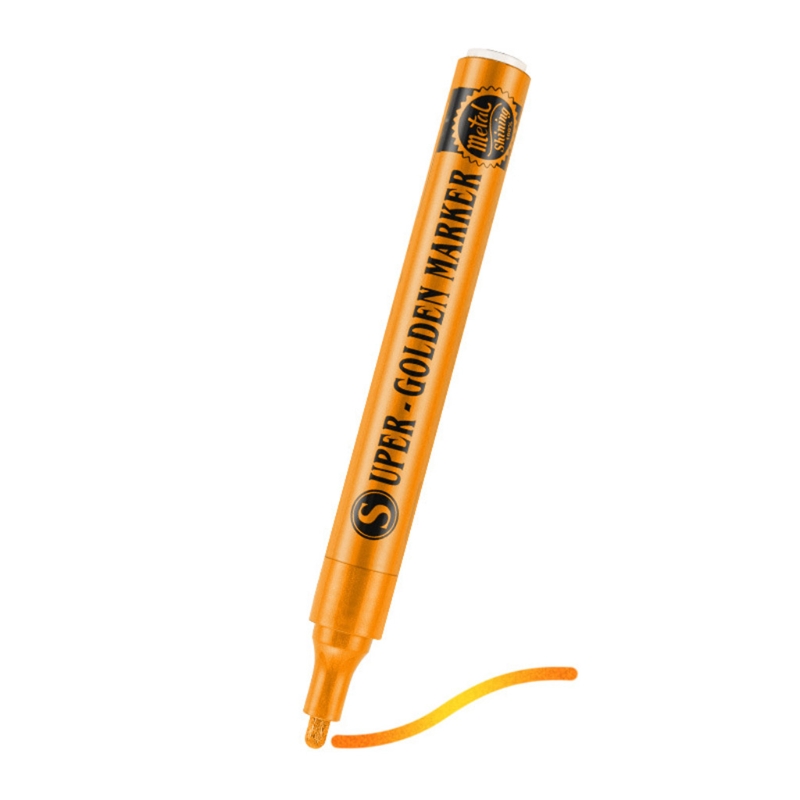 Multifunctionele Verf Marker Pen Acryl Verf Pen Voor Rock Schilderen Diy Art Craft: Gilt golden