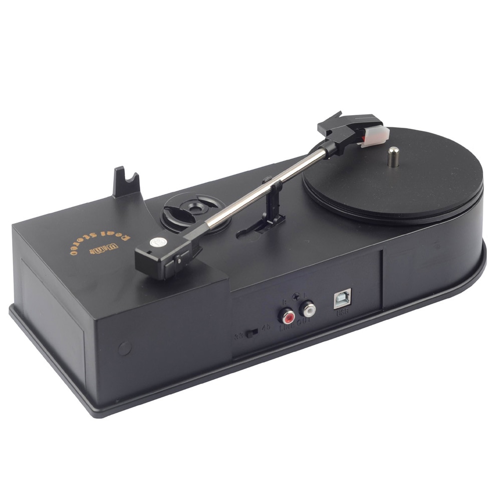 Mini Retro USB Turntable Record Player Gramophone Vinyl Turntables Audio Players Phonograph Convert Vinyl LP to MP3/WAV Plug