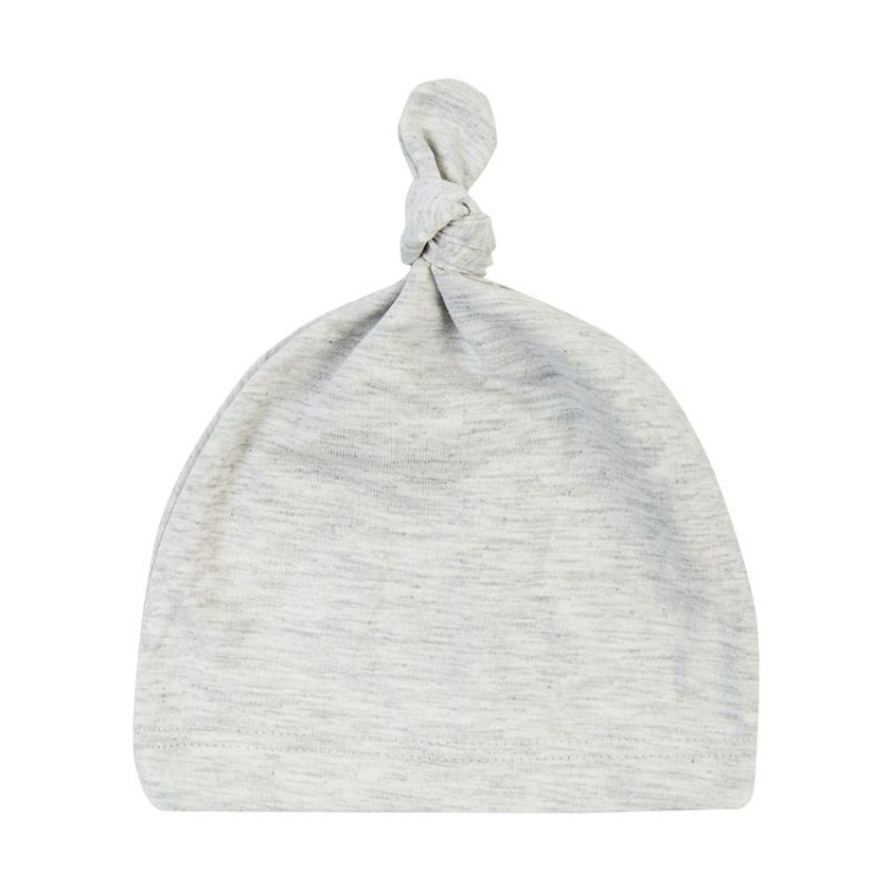 16 Colors Baby Newborn Boys Girls Beanies Caps Cute Toddler Beanie Infant Cotton Knot Sleep Hats Photography Props: Light Gray