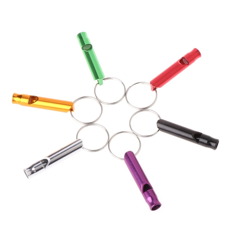 Pet Training Whistle Honden Puppy Sound Draagbare Fluit Aluminium Willekeurige Kleur