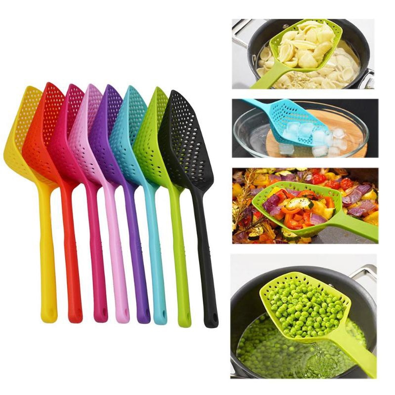 Accesorios de utensilios de cocina pala de drenaje sin adherente coladores pala de agua pala de hielo suministros de herramientas para cocinar productos de cocina