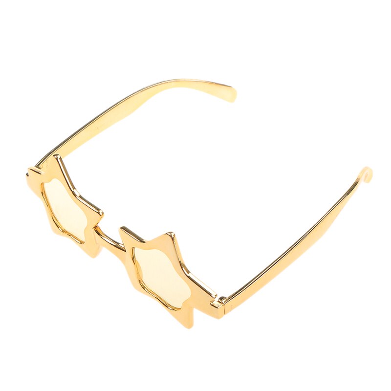 Star Metallic Glasses Photobooth Decorated Photo Booth Props Party Favors Birthday Event Festive Supplies Decoration: 2