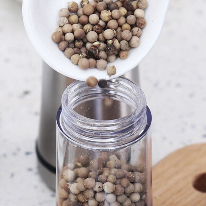 250ml/120ml rustfrie manuelle salt pepper mølle krydderkvern muller kjøkkenverktøy dingser