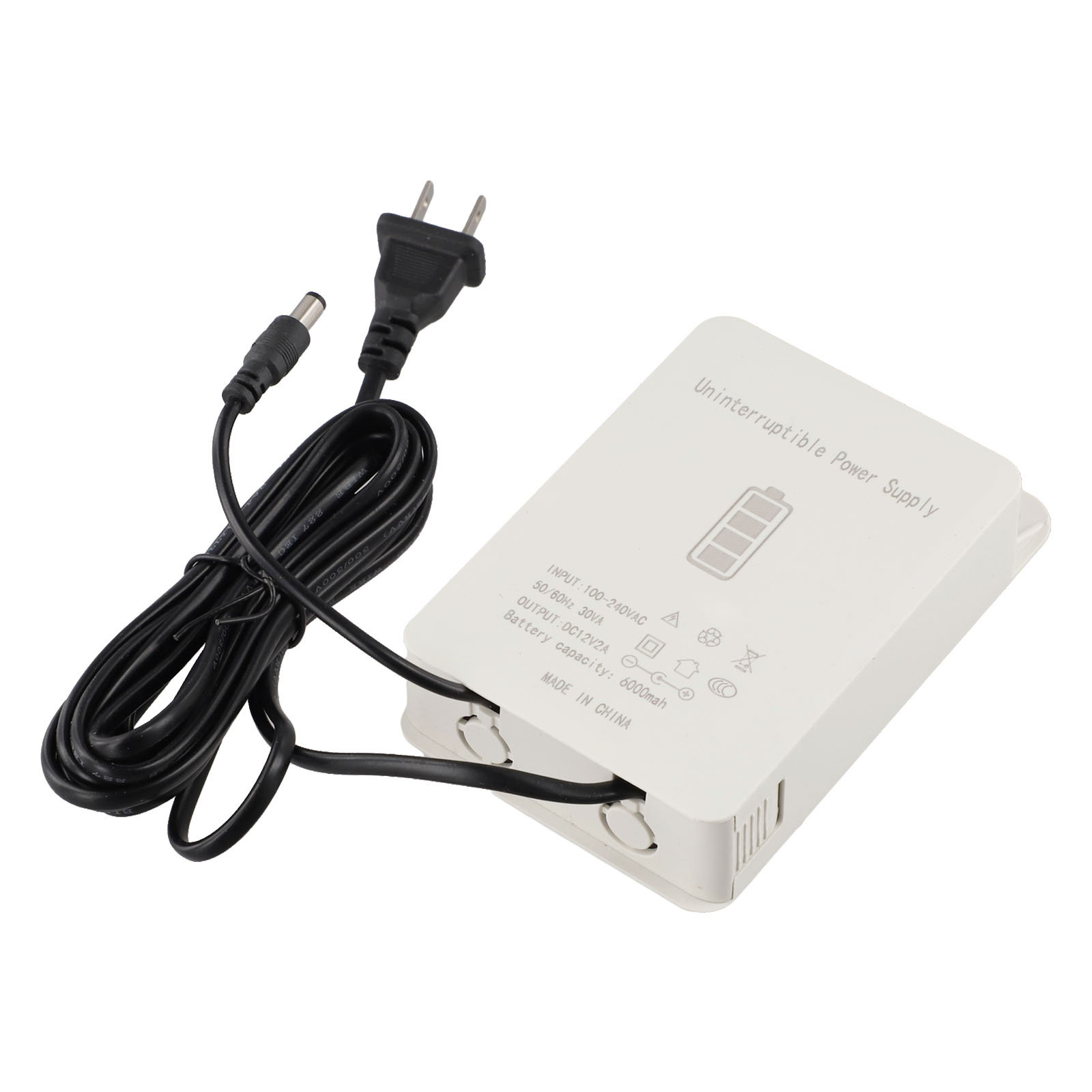 DC12V-2A 6000mAh fuente de alimentación ininterrumpida Mini UPS interfaz de respaldo de batería adaptador de fuente de alimentación ininterrumpida