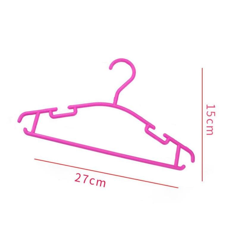 Percha antideslizante colorida de plástico para niños, perchas organizadoras para bebés, ropa húmeda dura no fuerte seca y deformada para bebés A9F1