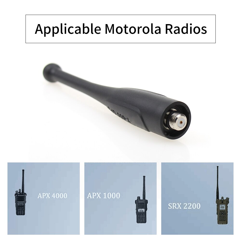 2x antenner til motorola apx 1000 apx 4000 apx 6000 apx 7000xe 8000xe srx 2200 764-870 mhz single band og 7-800 gps nar 6595a stubby