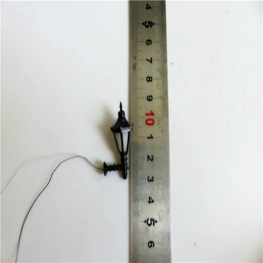 10 Stuks Ho Schaal 1:50 Model Lantaarnpaal 3V Lampen Wandlamp Lampen