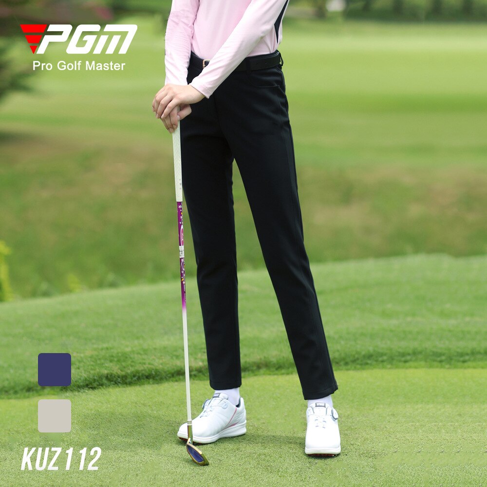 PGM autunno inverno pantaloni da Golf impermeabili da donna spessi mantenere caldi pantaloni lunghi da Golf pantaloni da Tennis antivento KUZ112