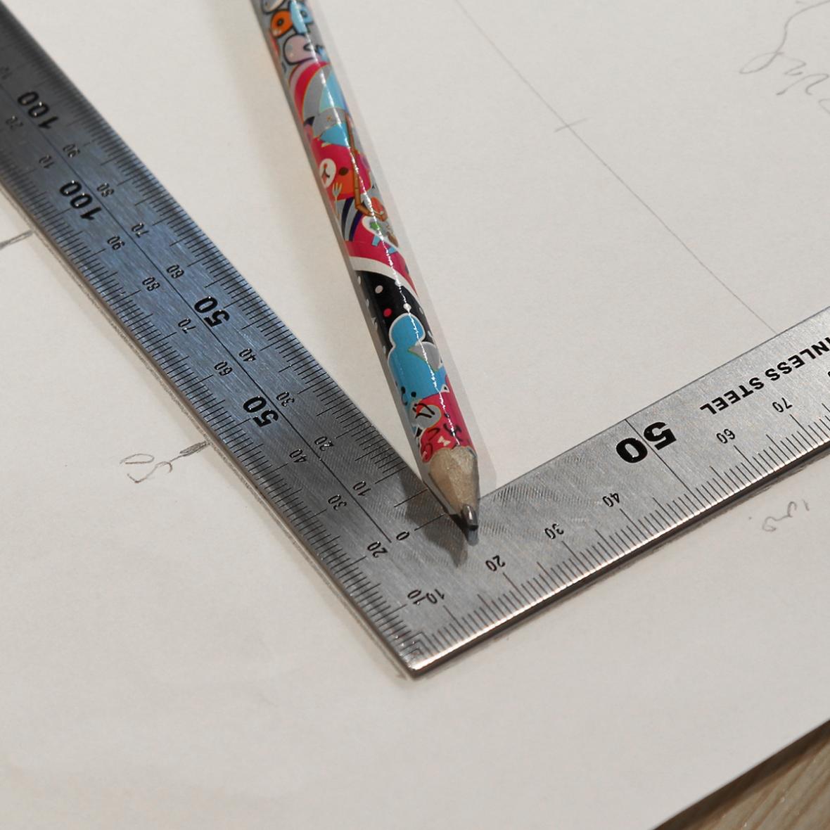 Edelstahl Rechten Winkel Lineal 150x300mm 90 Grad Winkel Lineal