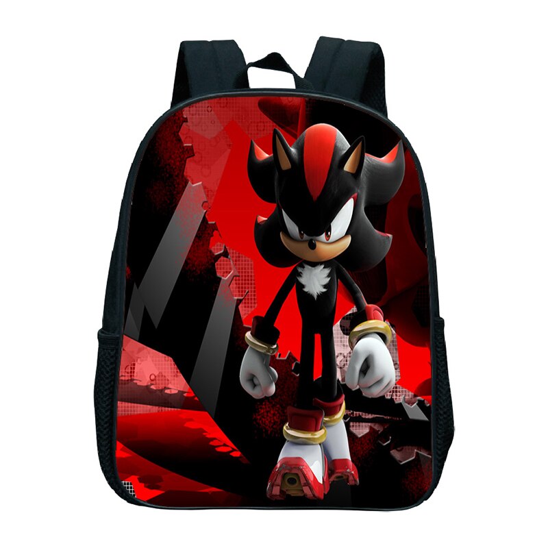 Mochila para preescolar con estampado bonito de Sonic para niños, Mochila para jardín de infancia, de escuela primaria