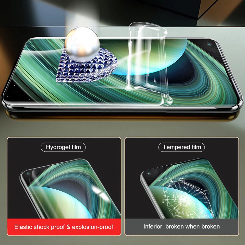 4In1 Scherm Beschermende Hydrogel Film Voor Huawei P40 Lite E P40lite 5G P30 Pro P30lite P 30 40 Pro plus Camera Protector Geen Glas