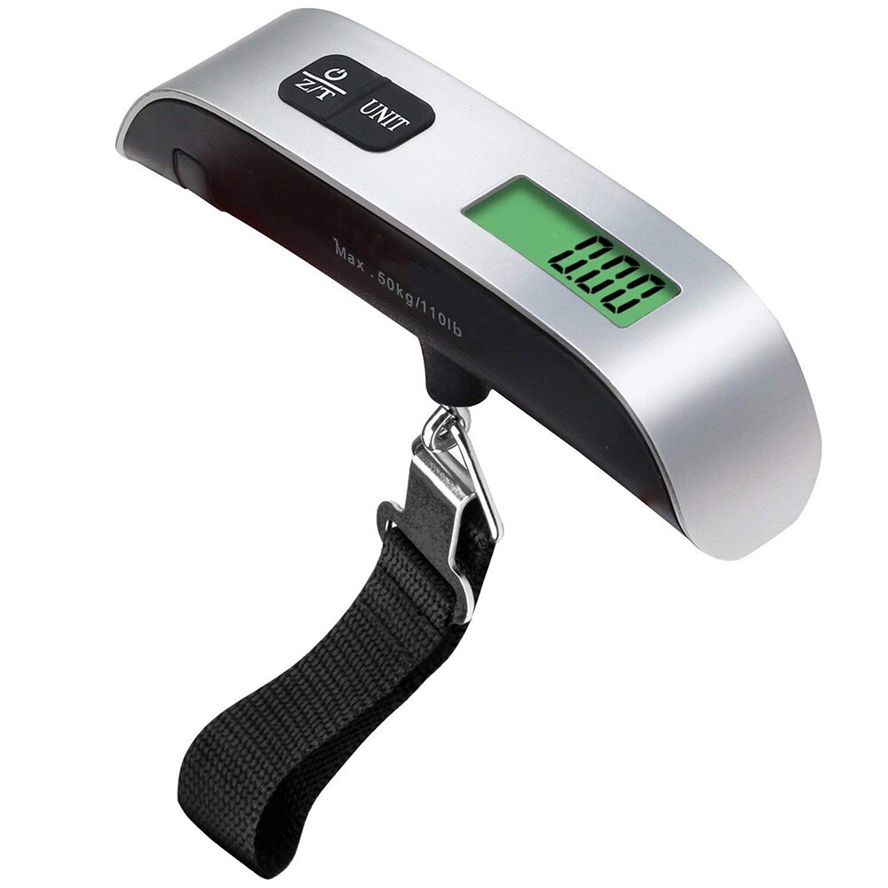 50kg/110lb digital elektronisk bagage skala bärbar resväska hanterad resväska viktning fisk krok hängande skala
