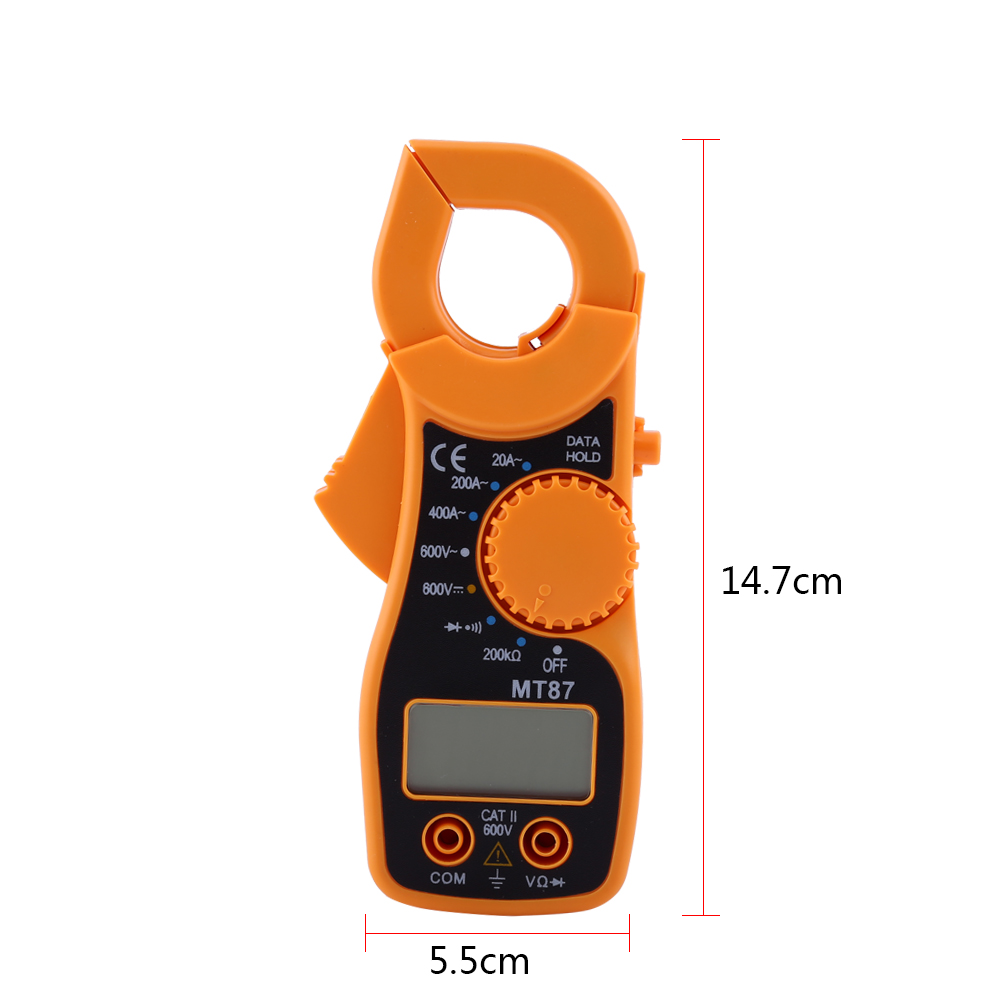 Digitale Klem Multimeter Ac Dc Voltmeter Ammeter Ohmmeter Volt Tester Lcd Meter Nieuw
