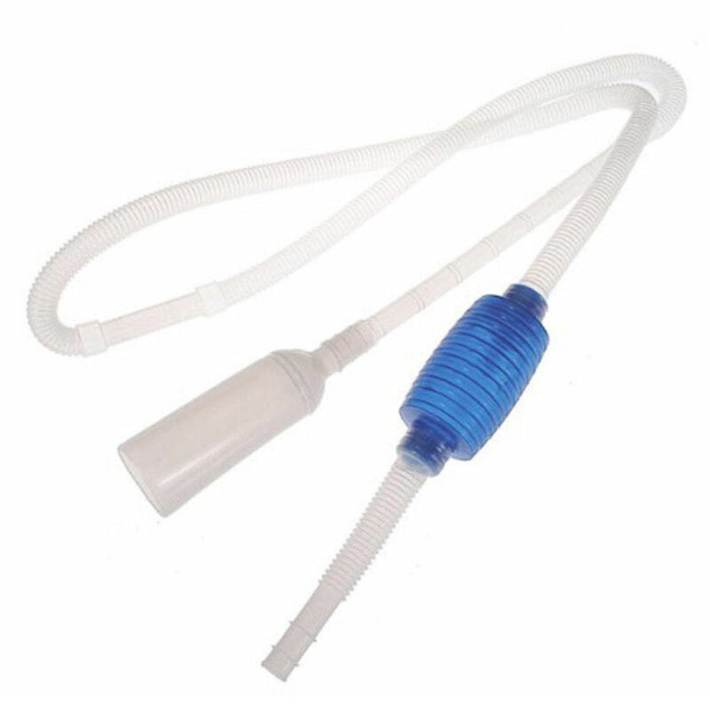 1/2 st akvarium ren vakuum vattenbyte rör sifon grus renare akvarium pump filter pressa integrera grus sil