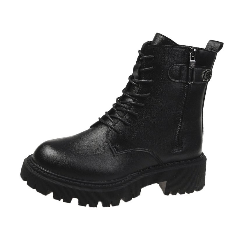 Dam & #39 ;s stövlar skor lyxiga chelsea boots damstövlar chunky vinterskor platåkängor slip chunky heel boot brand designe