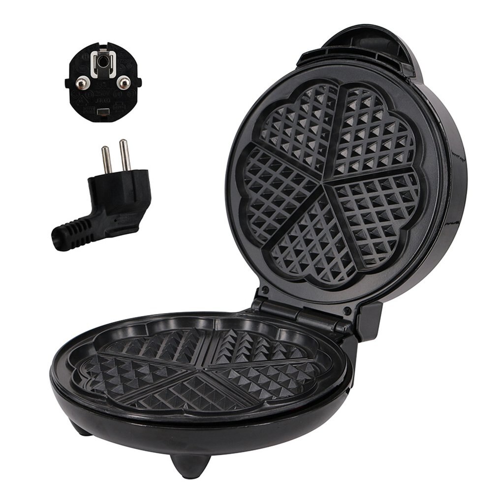 Máquina de gofres triangulares de acero inoxidable para el hogar, máquina para calentar gofres caseros, magdalenas en forma de ciruela, máquina para el desayuno: Default Title