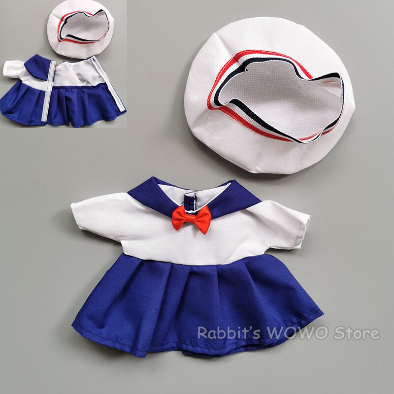 Härlig piga outfit marinblå kostym för 25cm babydockor kläder tillbehör passar 1/6 bjd docka tjejer: E