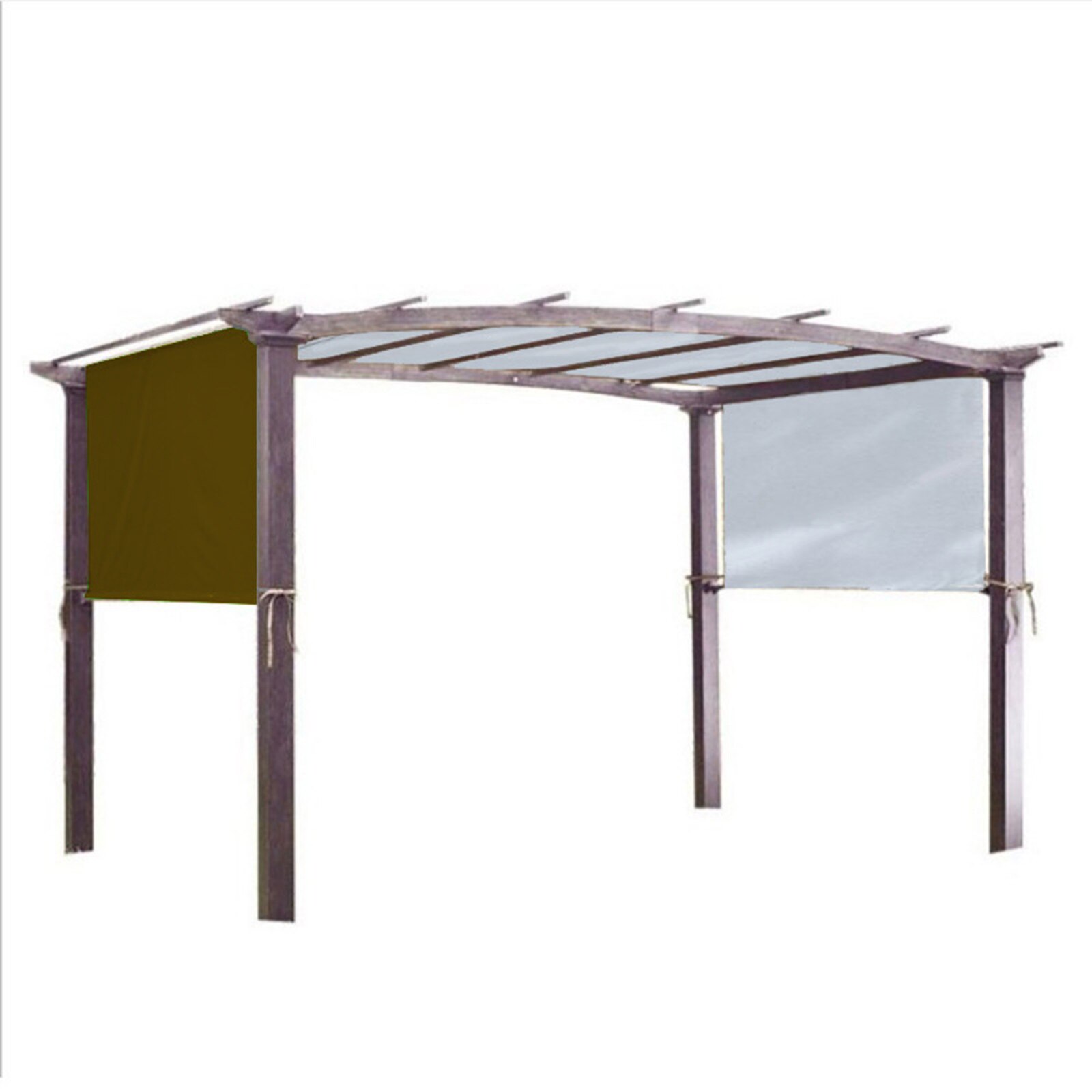 Pergola Replacement Canopy Cover with Fixation Strap Universal Waterproof Canopy Top for Outdoor Home Shade Structure WWO