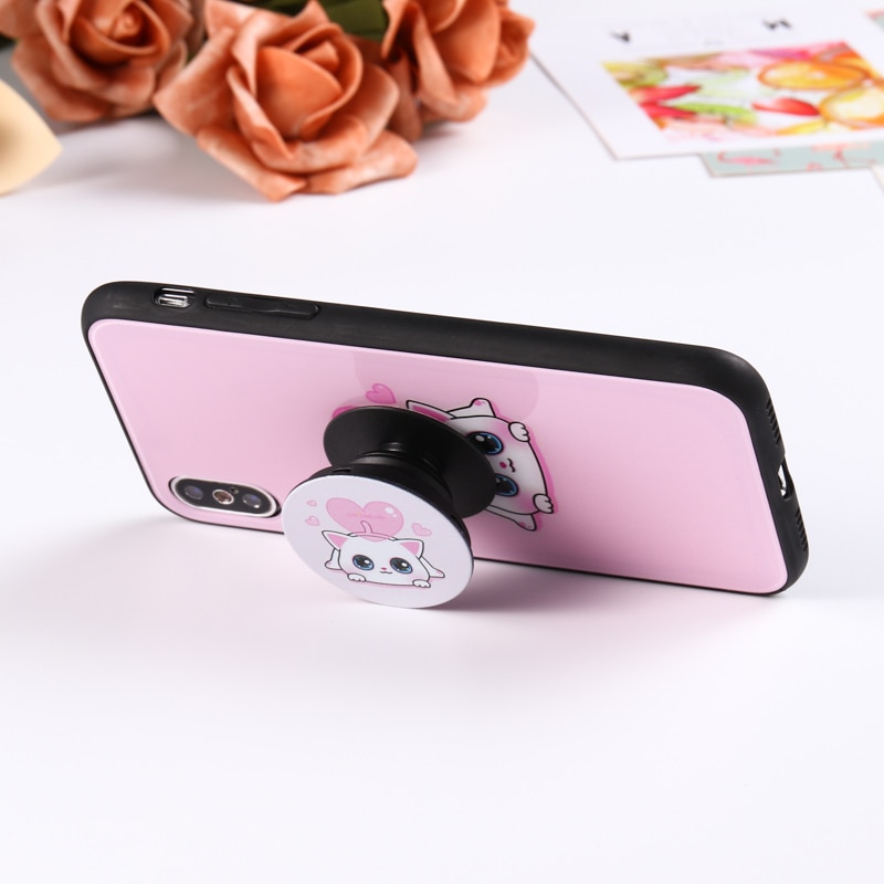Luxe Universele Mobiele Telefoon Beugel Leuke Dier Airbag Telefoon Uitbreiden Stand Vinger Houder Telefoon Houder Praktische Socket Stand