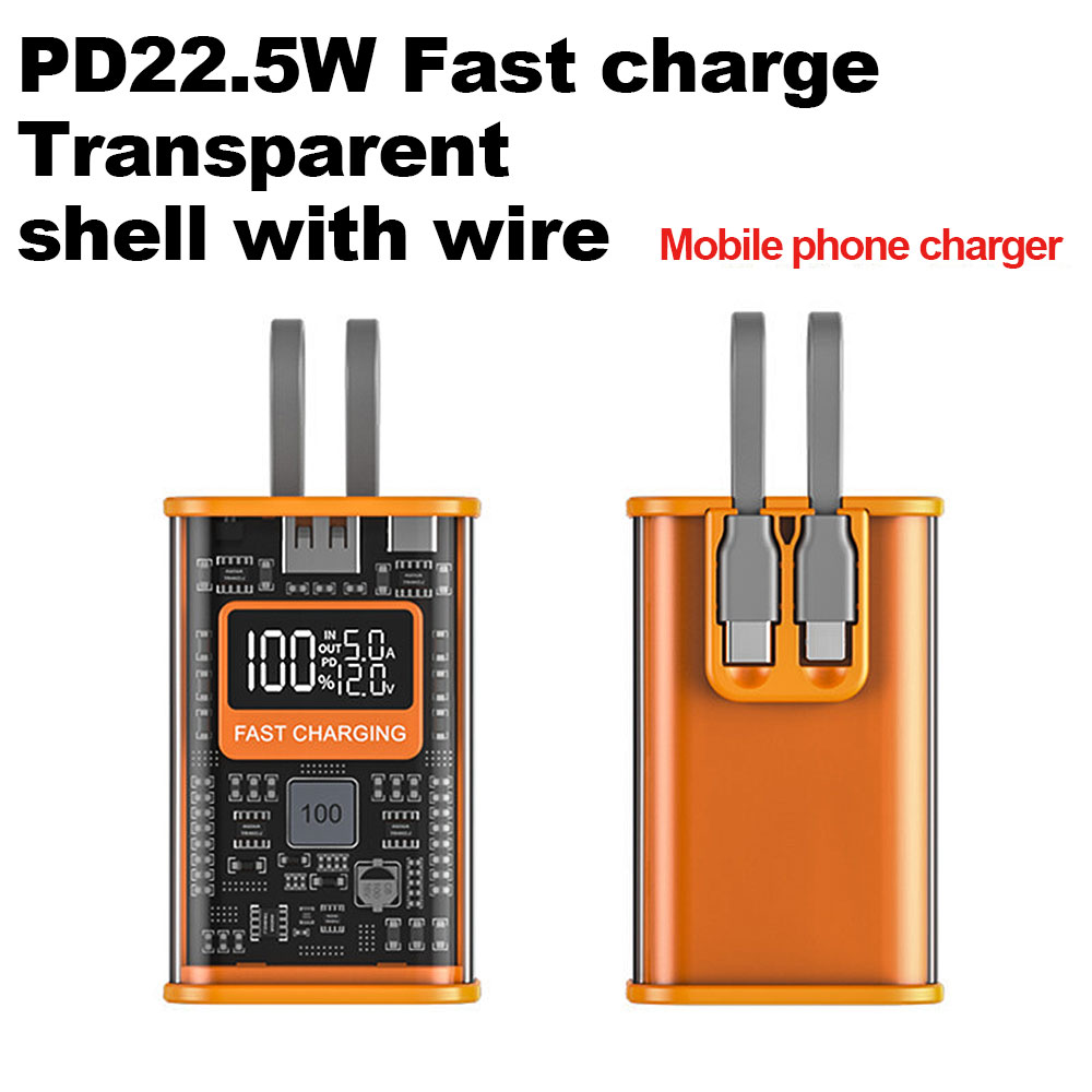 18650/21700 Batterij Oplader Case Diy Power Bank Box 5V Pd 22.5W Snel Opladen Case 10000Mah Batterij Opladen Power Bank Box