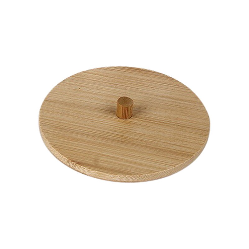 Makeup Cotton Pad Organizer Storage Box For Cotton Swabs Rod Cosmetics Jewelry Bathroom Qtip Container with Bamboo Lid