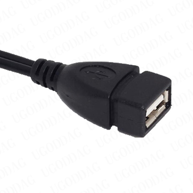 20 cm 2 w 1 Micro USB Host Power Y Splitter USB 2.0 Port Terminal Adapter OTG Kabel do Fire Tv 3 lub 2. generacji Fire Stick