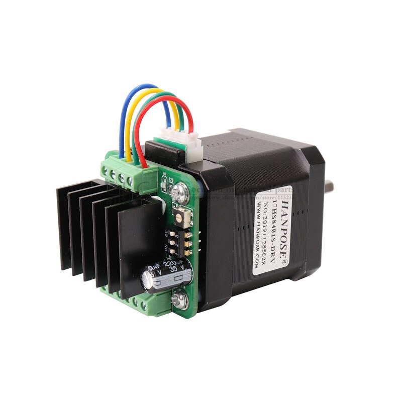 Motor de passo do fio do motor 4 de nema17 com o micro motorista traseiro 1.7a 70n.cm 17hs6401s-drv 17hs8401s-drv para a impressora 3d