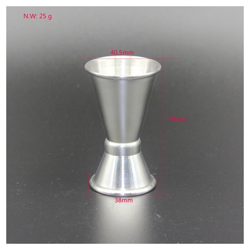 15/30ml 304 Stainless Steel Curling Wine Glass Ounce Cup Measuring Cups Gram Flour Measuring Cup