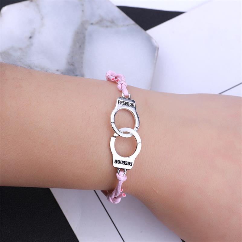 Neue Männliche Und Weibliche Studenten Farbe Leder Einfache Armbinde Armbinde Geeignet Für Valentinstag Schmuck: rosa
