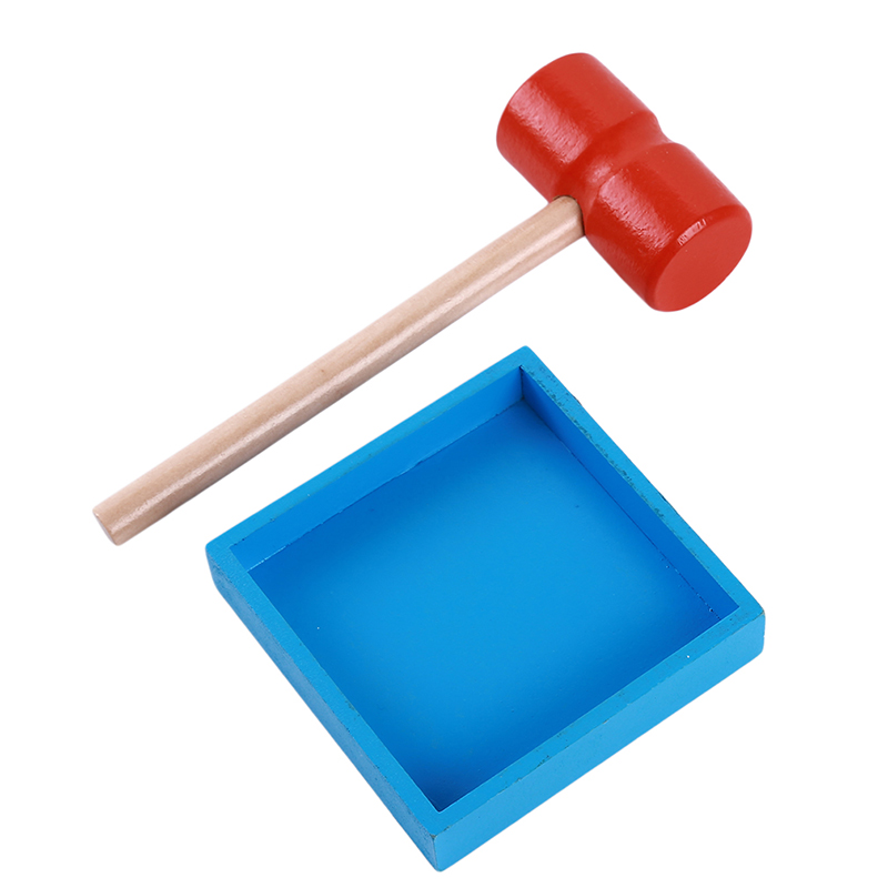 Baby wooden toy creative leon frog percussion table toy hammer beating children's toy early educational birthday new