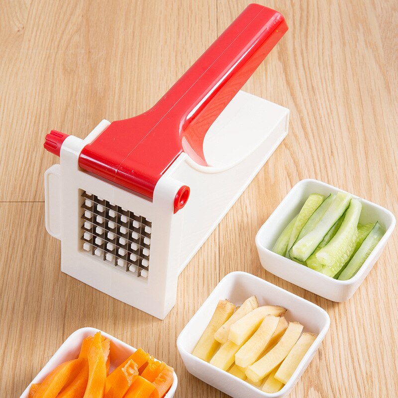French Fries Potato Slicer Cutter Kitchen Gadgets Home Kitchen Potato Chipper French Fries Slicer Chip Cutter Chopper Maker