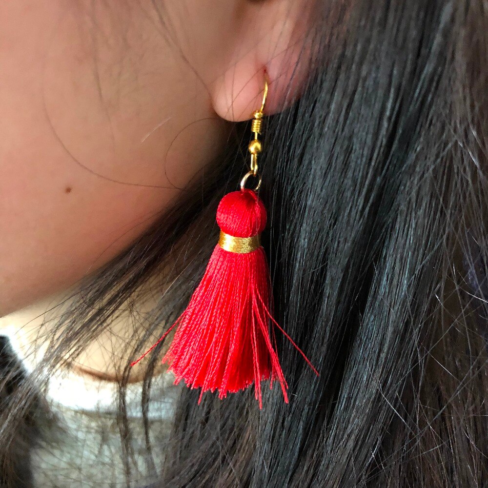 Chengrui  l113,4cm, kwastjes, zijden kwastjes, mini kwastjes, sieraden accessoires, doe-het-zelf oorbellen hangers, huishoudelijke artikelen ,4 stuks/zak