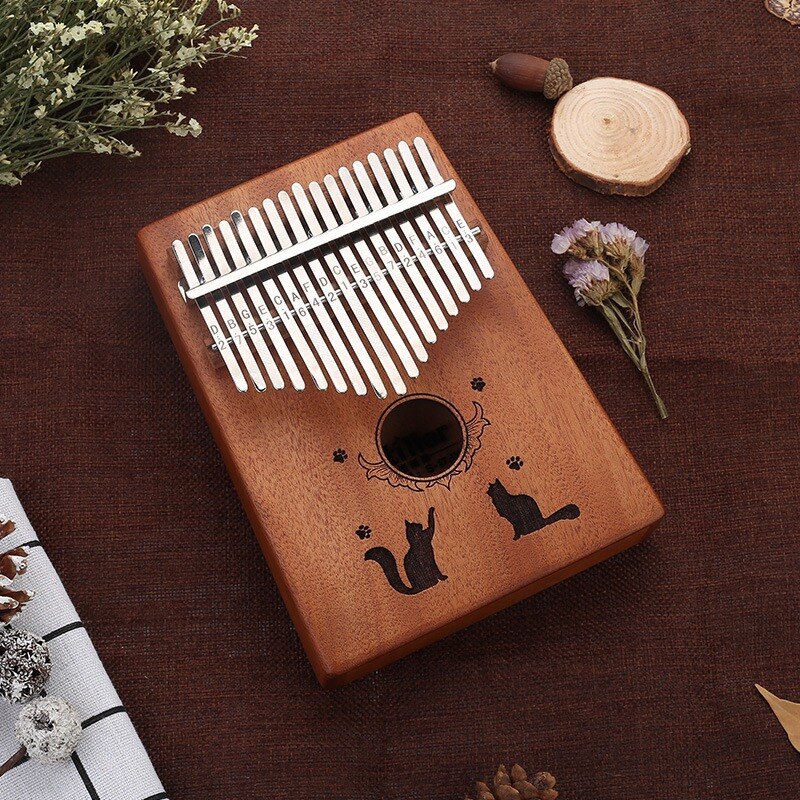 17-clave Thumb Piano niños Kalimba Africana bolsillo instrumento Musical de madera de Piano de pulgar Kalimba