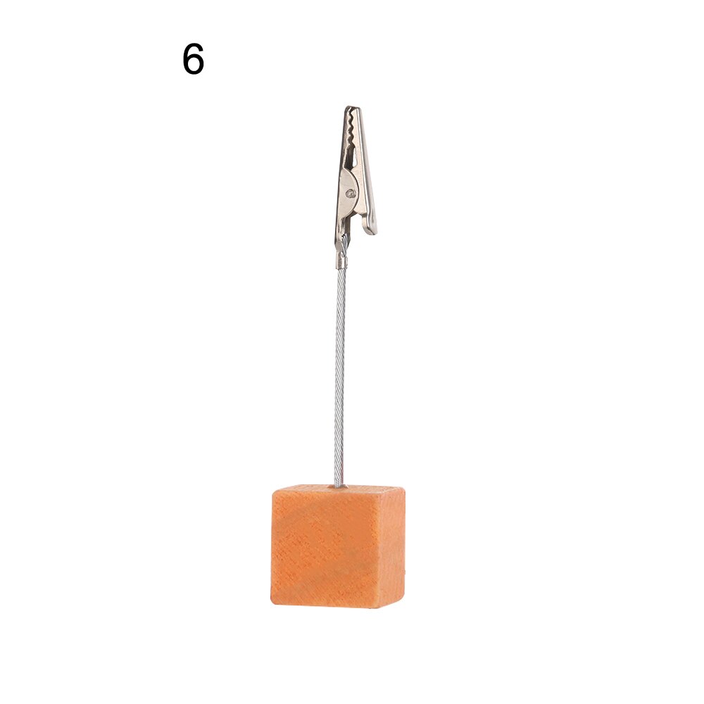 Multicolore Résine Base Carrée Photo Clip Carte Photo Mémo Photo Numérique de Table Clip De Fixation Décoration De Bureau: 6