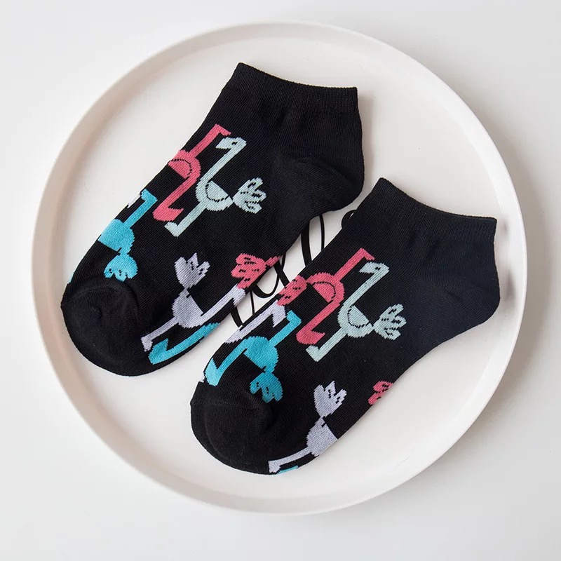 Chaussettes pour femmes Omelette Burger Sushi pomme plante fruits nourriture courte drôle coton chaussettes unisexe heureux chaussettes bateau chaussettes cheville: 7