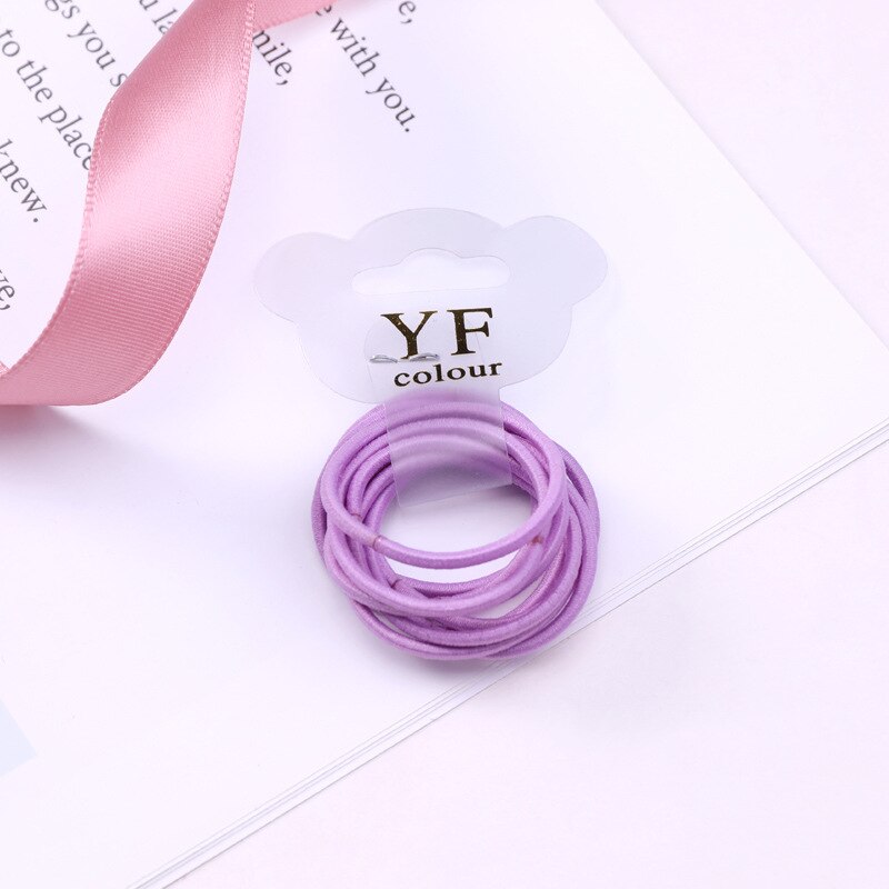 Lot d'élastiques en Nylon pour filles, couleurs acidulées, 3CM, lot de 30 pièces, bandes de caoutchouc pour enfants, porte-queue de cheval, accessoires pour cheveux