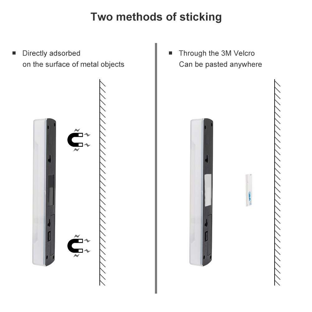COB LED Schakelaar Nachtlampje Veranda Wandlamp voor Slaapkamer Hal Kast Keuken Draadloze Kast Verlichting Met Magnetische Strip door AAA