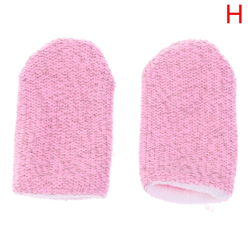 Sleep-proof Sweat-proof Touch Screen Thumbs Finger Sleeve Game Glove 2PCS: H