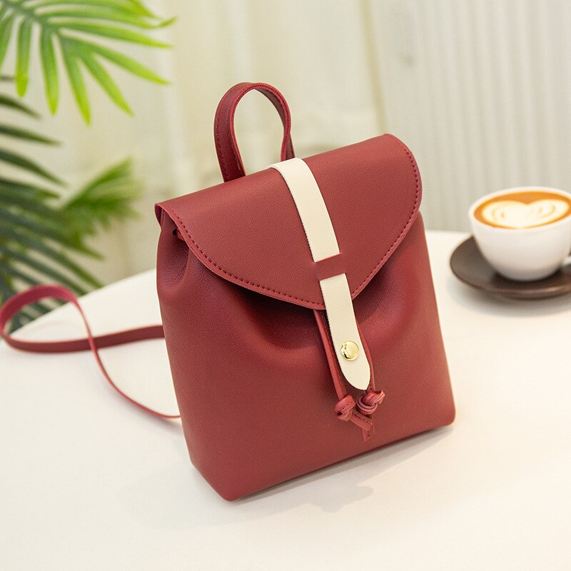Dametaske mini rygsæk studerende lille rygsæk dame rygsæk