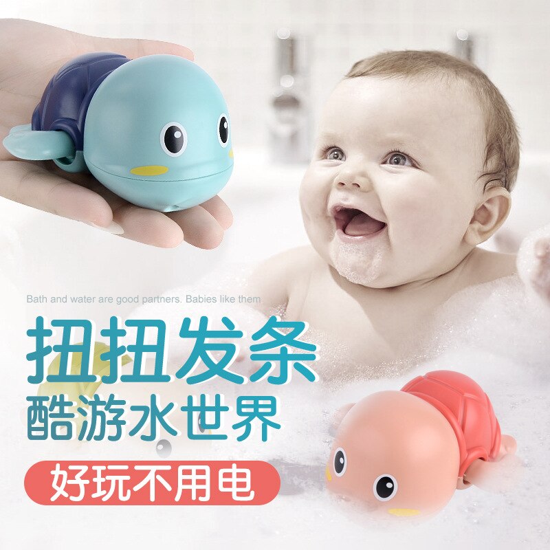 Bad Speelgoed Voor Kids Baby Bad Water Spelen Cool Zwemmen Kleine Schildpad Lente Up Keten Kinderspeelgoed Speelgoed Voor baby