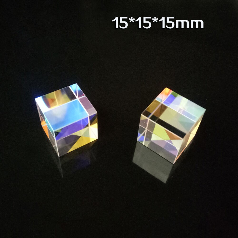 of Cubic Science Cube Diamond Mirror for Rainbow Light Photography with Hexahedral Prism