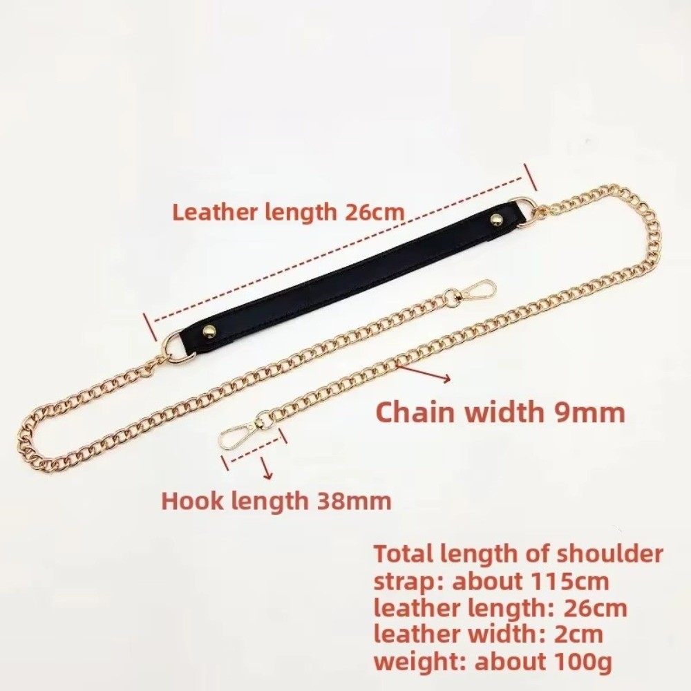 Hoogwaardige schouderriem van pu-leer, enkele vervangende riem, kettingtasaccessoires, stressverlichting