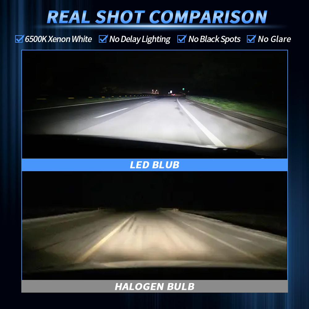 H4 LED Scheinwerfer Canbus Auto H3 H7 H11 9005 9006 HB3 HB4 LED Lampen Auto Nebel licht 20000LM 50W Kolben 6000k Weiß Auto Scheinwerfer Lampen