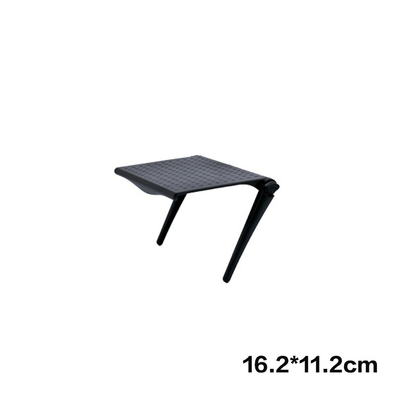 Adjustable Multifunctional Screen Top Monitor Shelf No Punching TV Set Top Box Router Computer Storage Shelves: black 16x11cm