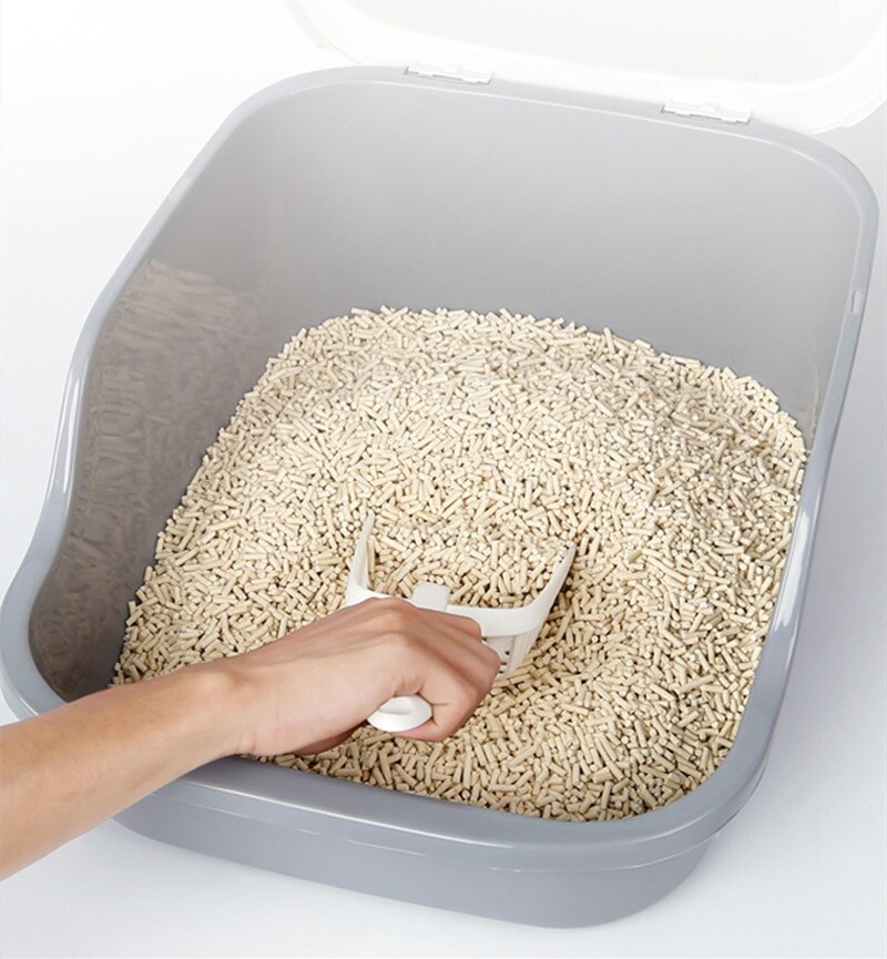 Cat Litter Box Fully Enclosed Cat Toilet Cat Poop Box Deodorant and Splash-proof Deodorant Cat Supplies Large Cat Box Poop